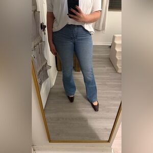 Madewell Blue Flare Jeans